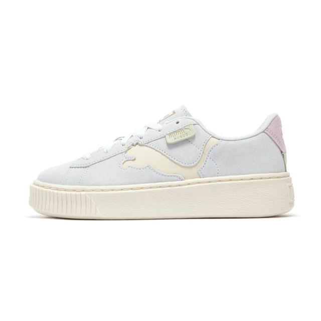 PUMAPUMA Suede Platform Cutout Wns 女鞋 白色 麂皮 微厚底 休閒鞋 39723303