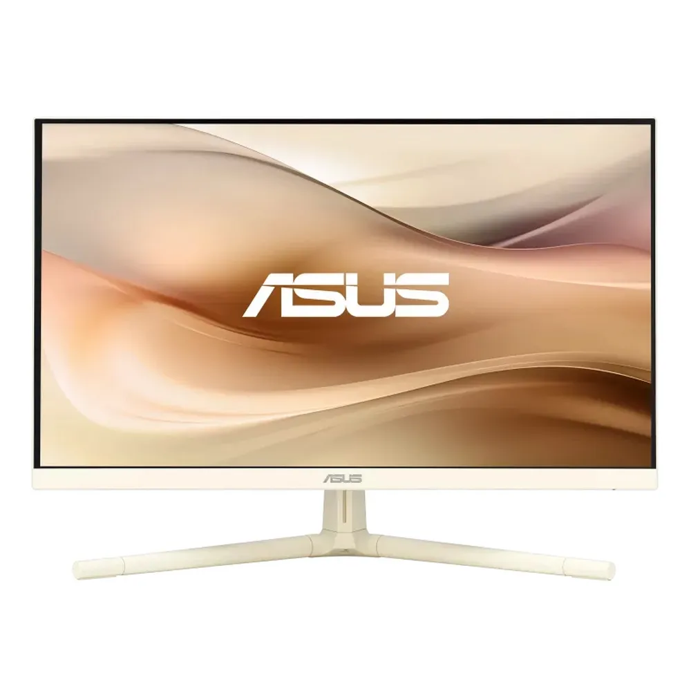 【ASUS 華碩】人體工學無線滑鼠組★VU249CFE-M 24型 IPS 100Hz USB-C 護眼螢幕-燕麥奶(Adaptive-Sync/1ms)