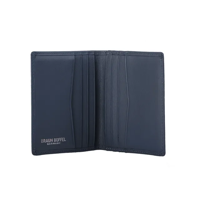 【BRAUN BUFFEL 德國小金牛】HOMME-M 10卡名片夾-深藍色(BF306-401-MAR) 送禮推薦