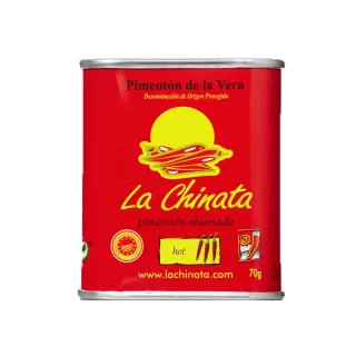 【La Chinata】西班牙 煙燻紅椒粉70g(兩款風味 紅椒粉入門推薦款 無腐劑)