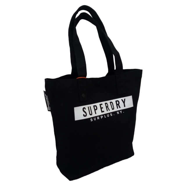 Superdry 現貨 極簡時尚 極度乾燥 百搭黑 帆布包 手提包 托特包 包包 帆布袋 肩背袋 單肩包(托特包)