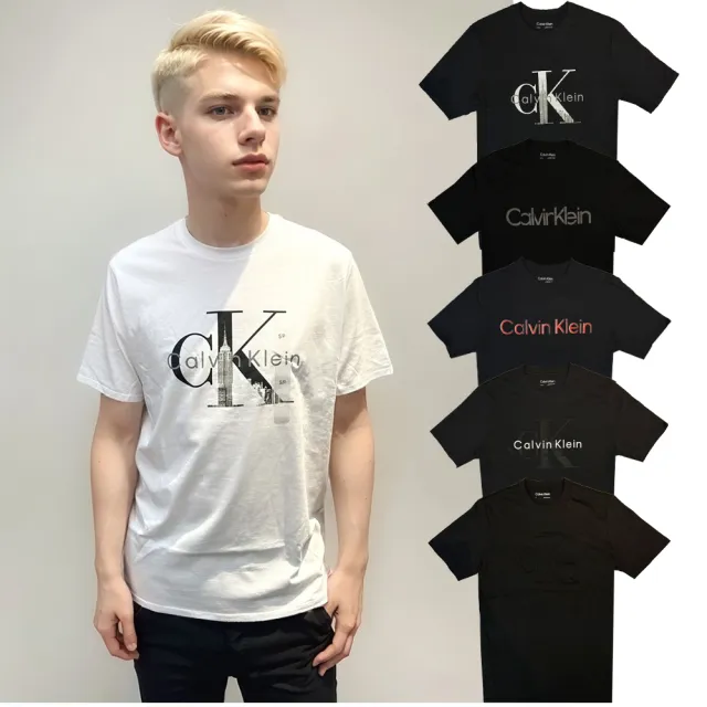 【Calvin Klein 凱文克萊】CK 經典款 城市 胸前大LOGO(平輸品)