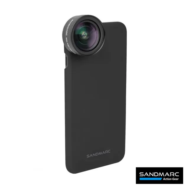 【SANDMARC】《升級版》0.56Ｘ超廣角HD手機鏡頭含夾具及iPhone14 ProMax專用背蓋(手機廣角鏡 iPhone鏡頭)