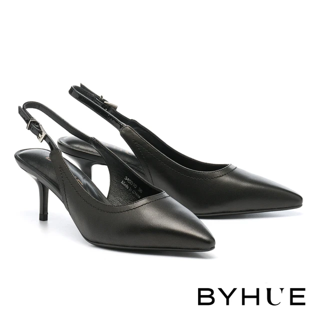 BYHUE 輕奢時尚方釦雙寬帶異材質軟芯低跟長靴(霧黑)優惠