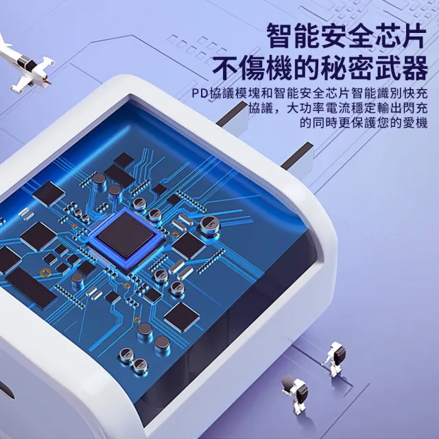 【YUNMI】氮化鎵GaN充電器 30W PD Type-C 單孔快充充電頭(蘋果Iphone15/16/三星/vivo)