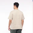 【JEEP】男裝 發泡印花厚磅短袖T恤(卡其)
