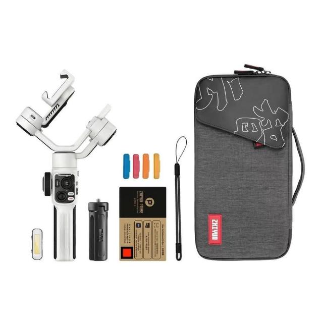 【ZHIYUN 智雲】S級福利品 SMOOTH 5S 三軸手機穩定器 防抖VLOG手持拍攝 白色 COMBO套裝組(公司貨)