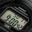【CASIO 卡西歐】卡西歐 復古風造型圓形數位休閒運動計時電子錶 多色可選 學生當兵中性(W-219H)