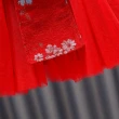 【橘魔法】花花珍珠流蘇旗袍洋裝(加絨 中國風 過年 唐裝 大紅 新衣 連身裙 紗裙 拜年服 童裝 女童 兒童)