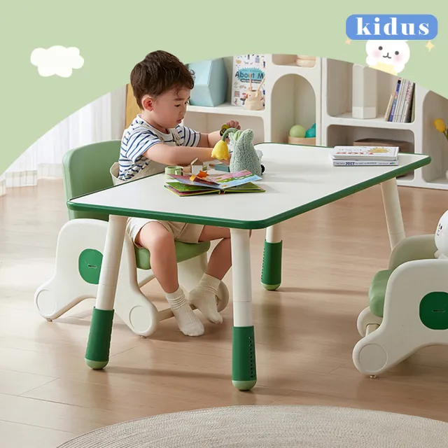 【kidus】100公分兒童多功能桌椅組 一桌二椅 HS100+SF010 SF015(遊戲桌椅 兒童桌 桌子 繪畫桌 玩具)