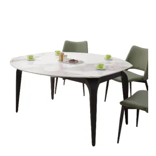 【MUNA 家居】克拉克4.7尺岩板伸縮圓餐桌/618/不含椅(桌子 餐桌 休閒桌)