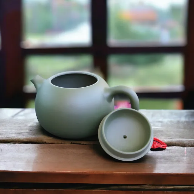 台灣製造】大西施壺深松綠300ml 鶯歌陶藝(茶具茶壺泡茶壺) - momo購物
