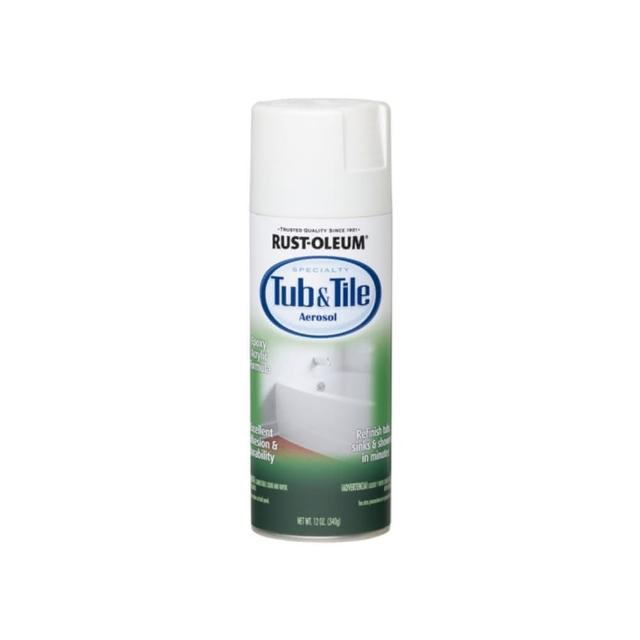 【特力屋】RUST-OLEUM 樂立恩 Tub Tile浴缸磁磚美化噴劑 陶瓷白 340g