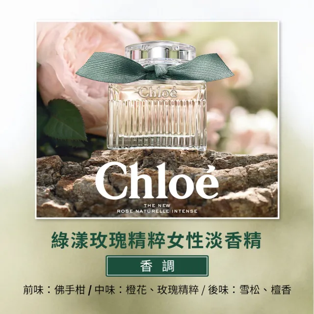 【Chloe’ 蔻依】綠漾玫瑰精粹女性淡香精50ml(專櫃公司貨)