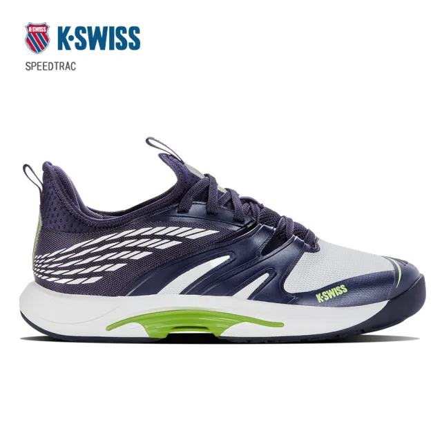 【K-SWISS】網球鞋 匹克球 男鞋 藍綠 SPEEDTRAC