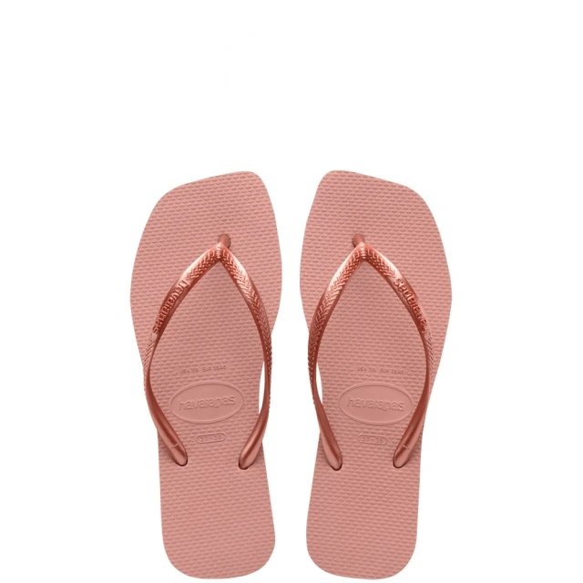 havaianas 哈瓦仕 SLIM SQUARE 粉色(拖鞋 女款 夾腳拖 巴西 夏日必備 海灘拖 哈瓦士)