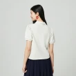 【GAP】女裝 Logo短袖POLO衫-米白色(890005)
