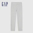 【GAP】女童裝 Logo鬆緊褲-灰色(890221)