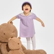 【GAP】女幼童裝 Logo翻領短袖洋裝-紫色(890469)