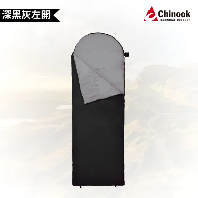 【Chinook】二代進化版-0°C 掌中寶信封戴帽睡袋20345(更快乾且排濕氣)