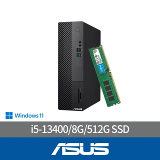 ASUS 華碩 +16G記憶體組★i5十核電腦(H-S500SE/i5-13400/8G/512G SSD/W11)