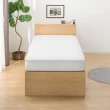 【NITORI 宜得利家居】◎雙人床座 床架 N-ZIO-T BOX LBR 附充電孔(床座 床架 充電孔 N-ZIO)