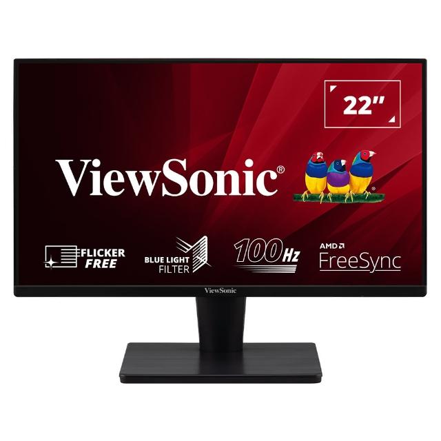 【ViewSonic 優派】VA2215-H 22型 VA 商用護眼電腦螢幕(FreeSync/1ms)