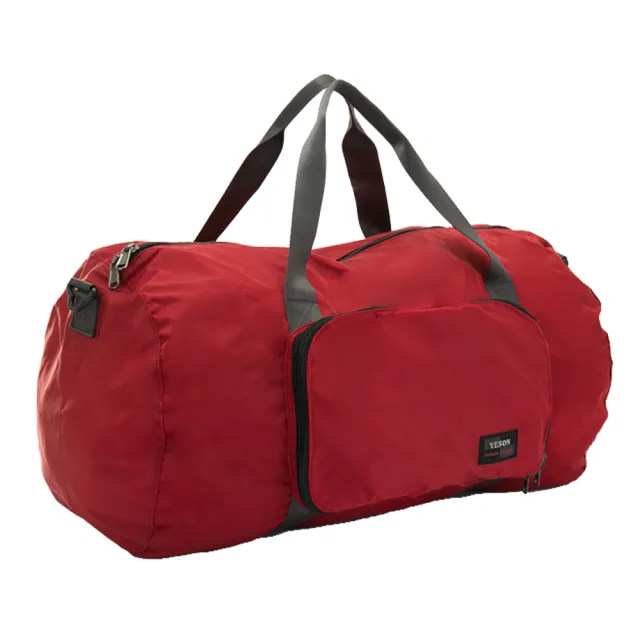【YESON】商旅輕遊可摺疊式大容量手提斜背旅行袋 - 多色可選
