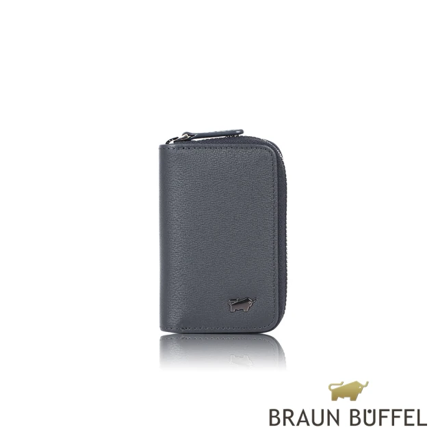 BRAUN BUFFEL 德國小金牛 台灣總代理 戰神-A 拉鏈鎖包-藍色(BF518-105-NY)