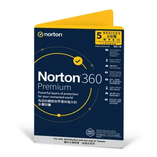 【Norton 諾頓】360專業版-5台裝置1年