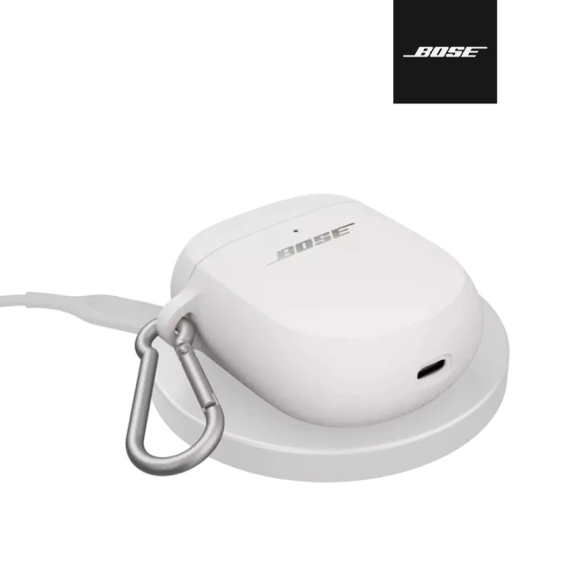 BOSE QuietComfort 消噪耳塞 矽膠無線充電盒保護套 霧白色(通用 II / Ultra)