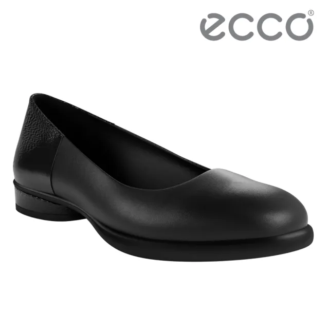 【ecco】SCULPTED LX 雕塑優雅正裝低跟鞋 女鞋(黑色 22230301001)