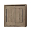 【Hampton 漢汀堡】凱登鋼刷灰橡木6×7尺衣櫃(一般地區免運費/櫃子/衣櫃/滑門衣櫃)