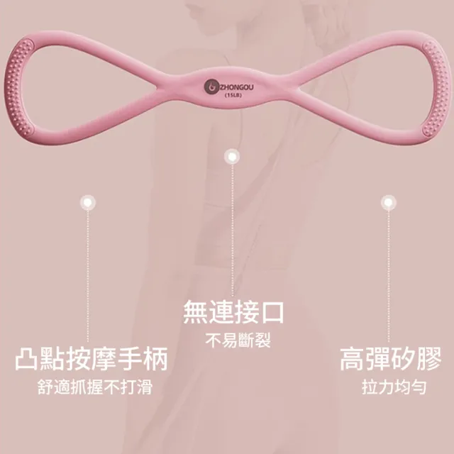 【kingkong】15磅8字拉力器 開肩美背彈力帶 阻力帶/彈力繩