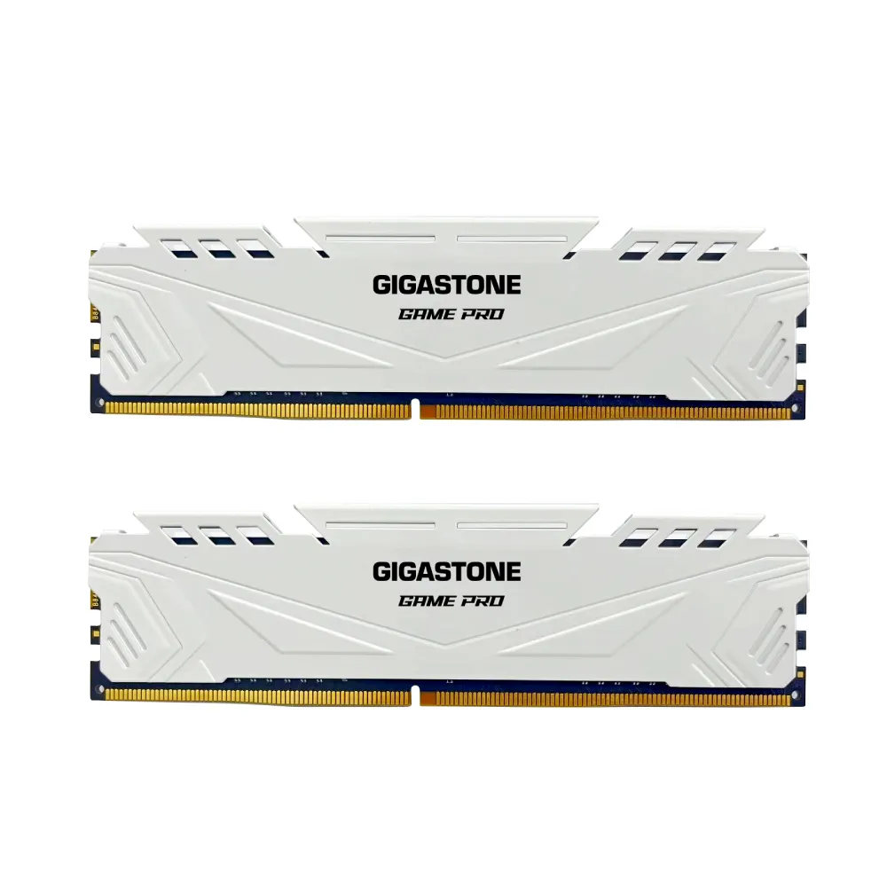 【GIGASTONE 立達】Game Pro DDR4 3200 16GB 電競超頻 桌上型記憶體-白(PC專用/8GBx2)