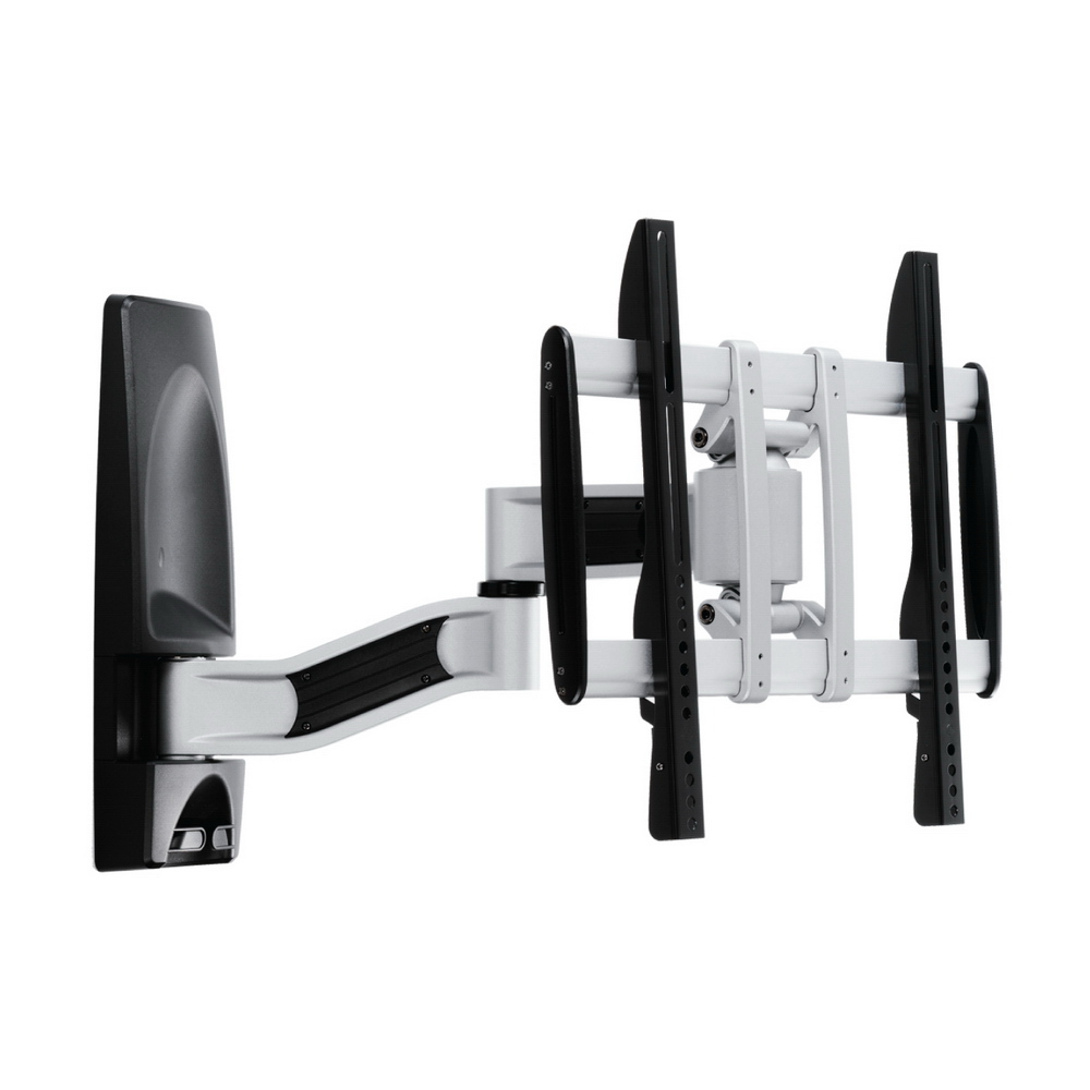 HE H240AR 懸臂式電視壁掛架，臺灣製造，適用27至70吋螢幕如奇美、BENQ、SONY、LG、VIZIO等品牌。最大承重35公斤，採用鋁合金與中鋼鋼材、防鏽烤漆材質，銀色系設計。VESA安裝孔位400x400公釐以內，產品尺寸470x422x562公釐，提供4年以上保固，穩定支撐大型電視，節省空間，提升觀賞體驗。