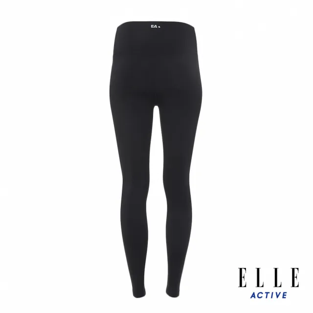 【ELLE ACTIVE】女款 舒適彈力瑜珈褲-黑色(EA24M2W3701#99)