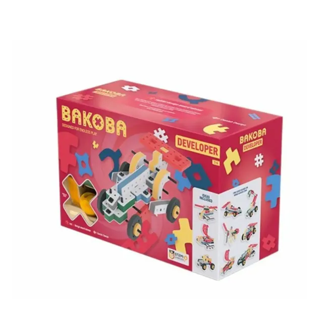 【BAKOBA】漂浮積木第二代探索系列 Developer - 幼幼腦力開發者組49件(3到6歲/積木/德國紅點設計/STEM)
