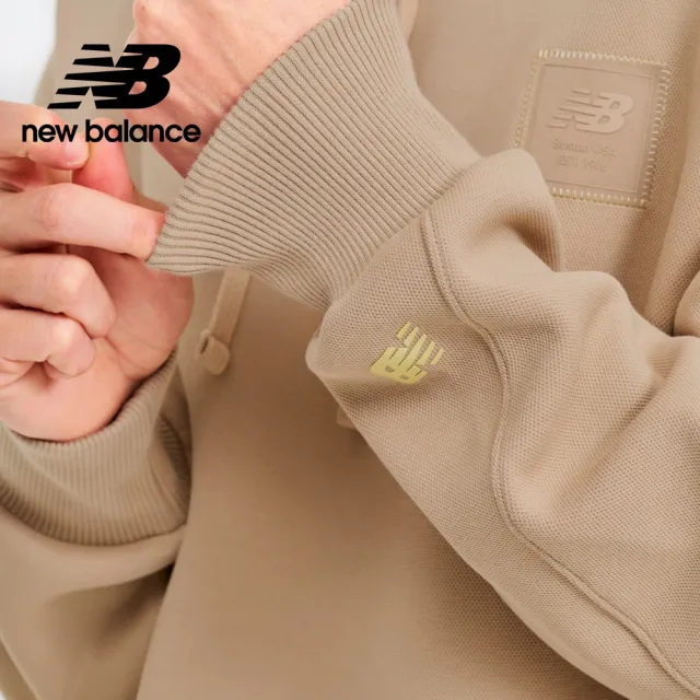 【NEW BALANCE】NB SDS厚磅帽T_AMT41351SOT_男性_卡其色(亞版 版型正常)