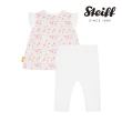 【STEIFF】熊頭童裝 二件式 蝴蝶袖無袖T恤+內搭褲(短袖套裝)
