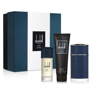 【Dunhill 登喜路】極速競藍男性淡香精禮盒-淡香精100ml+淡香精30ml+沐浴膠90ml(專櫃公司貨)