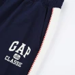 【GAP】男童裝 Logo印花束口鬆緊褲-海軍藍(890425)