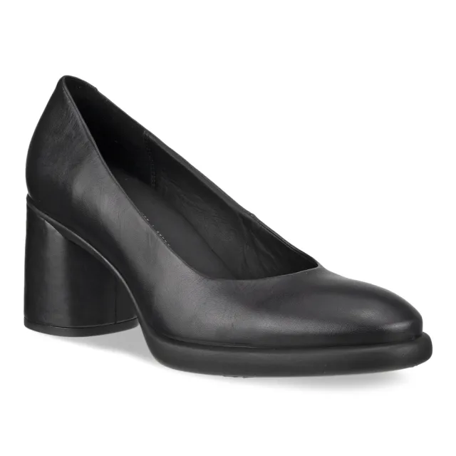 【ecco】SCULPTED LX 55 雕塑奢華正式中低跟鞋 女鞋(黑色 22260301001)