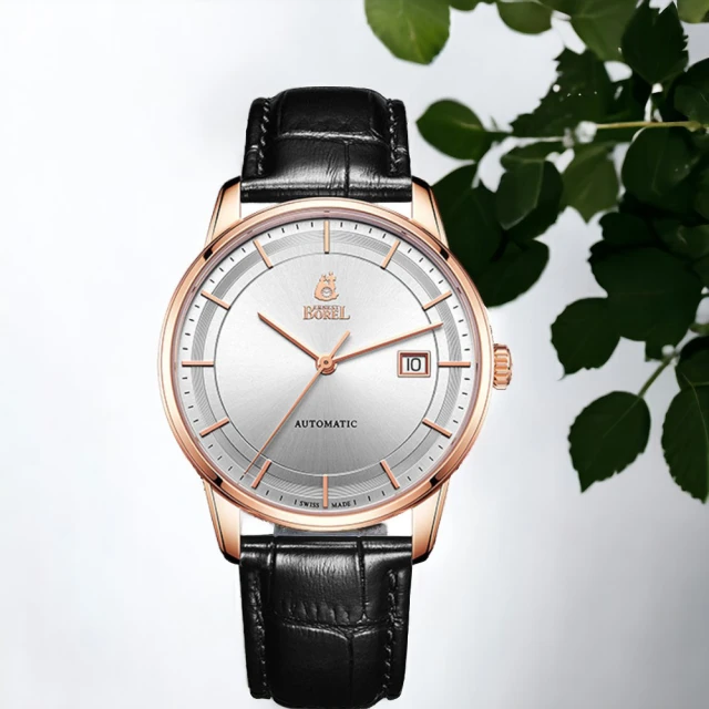 E.BOREL 依波路 雅麗系列 正裝 機械錶 男錶 手錶(GGR5690-212BK)