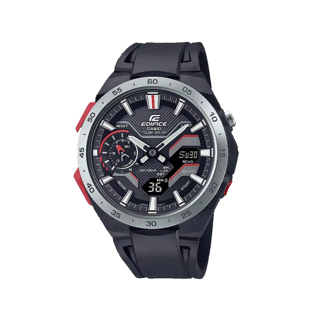 CASIO 卡西歐CASIO 卡西歐 EDIFICE ECB-2200P-1A 賽道奔馳 光動能 腕錶 手錶 47.6mm(世界時間/LED背光)