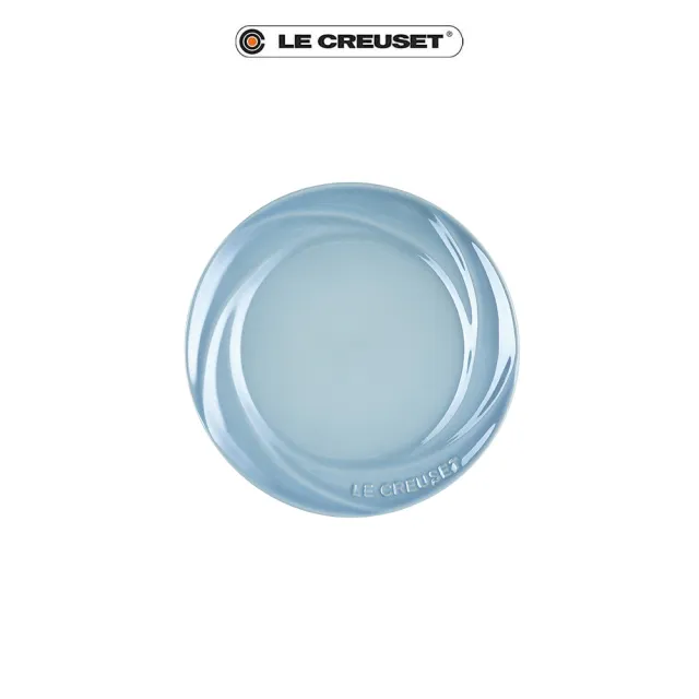 【Le Creuset】瓷器珠光薔薇點心盤18cm(珠光藍/珠光粉/珠光白 3色選1)