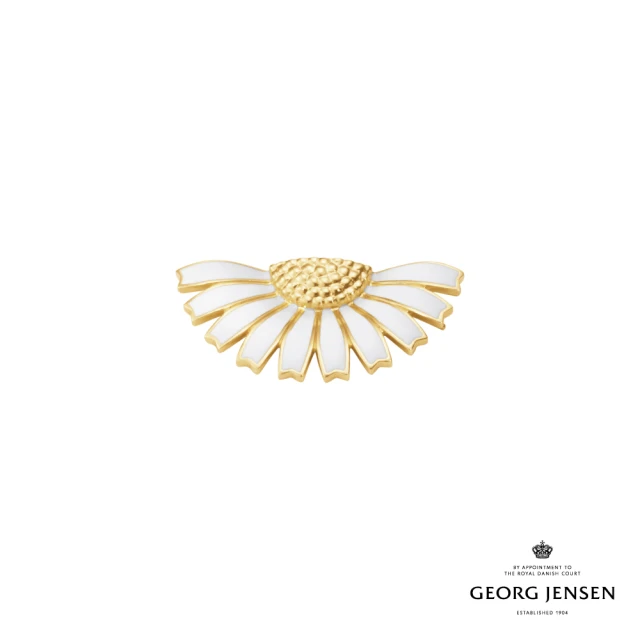 Georg Jensen 喬治傑生 DAISY 髮夾(18K黃金電鍍純銀 髮夾)