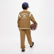 【GAP】男童裝 Logo小熊印花立領棒球外套-卡其色(890309)