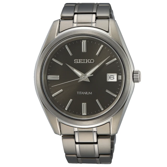 SEIKO 精工 CS系列 鈦金屬 日系簡約腕錶 雙11 特惠(SUR375P1/6N52-00B0D)