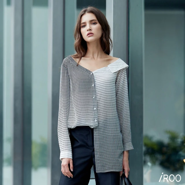 iROO 刷色漸層華麗設計無袖洋裝品牌優惠